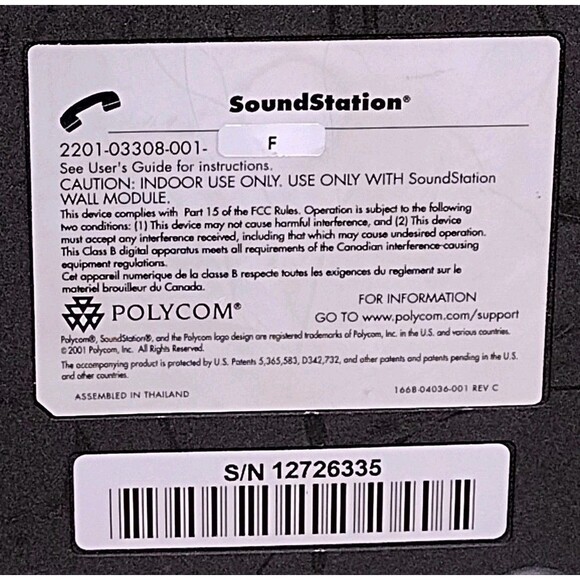 Lot Of Polycom Vtx Phone SoundStation, Vtx, Subwoofer, Remote Microphone, Cables - Picture 6 of 16